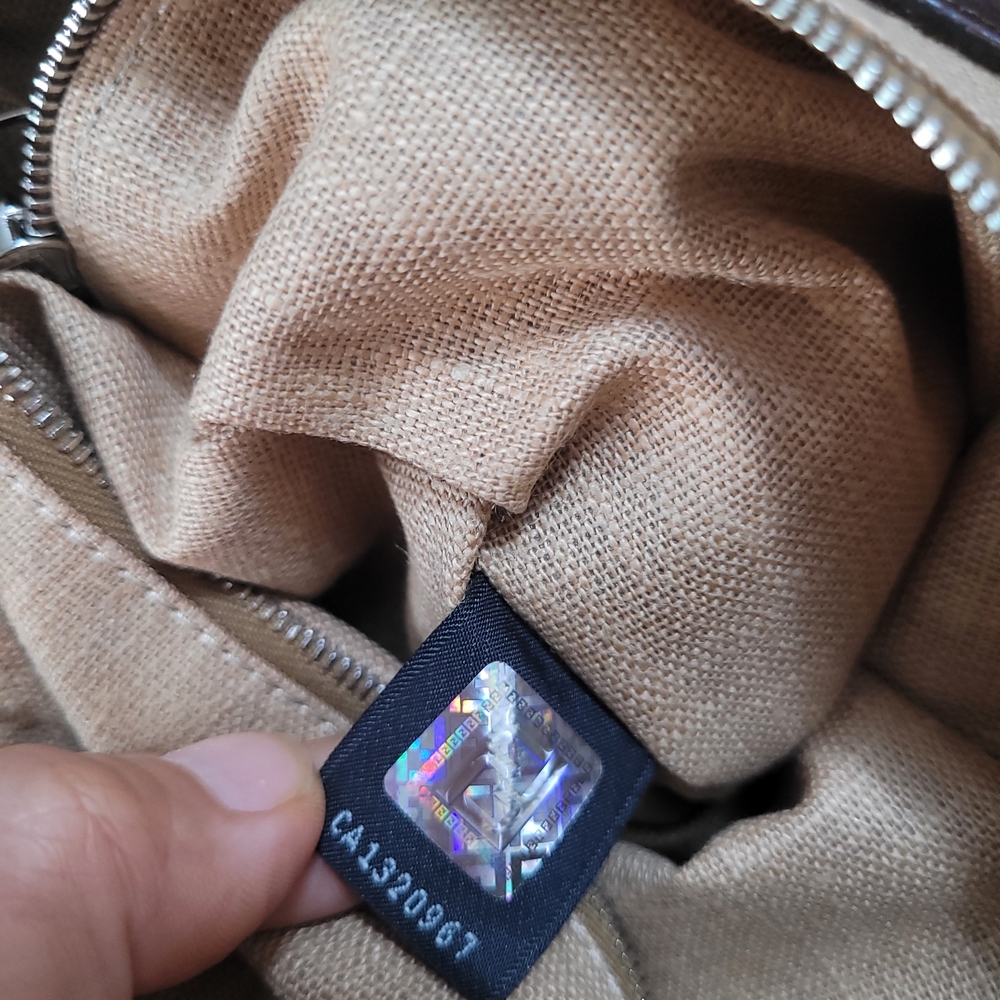 Fendi Zucca Selleria Canvas Leather Crossbody Bag - Picture 8 of 14